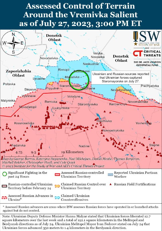 乌克兰总统泽连斯基发布的视频显示，乌军27日夺回了顿涅茨克地区的旧马约尔斯克