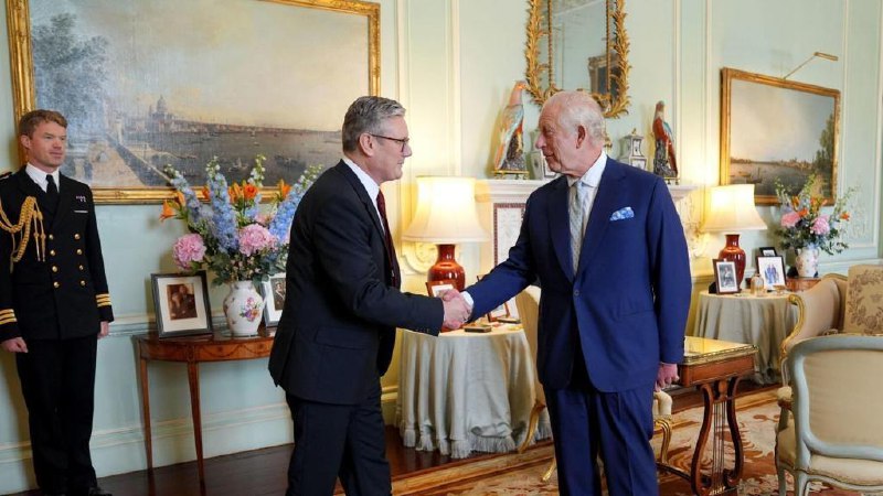 英国工党领袖基尔·斯塔默5日正式就任英国首相